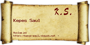 Kepes Saul névjegykártya